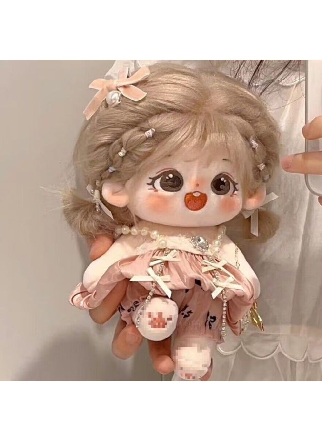 Cotton Doll Genuine Female Doll Baby Clothes No Attribute 20cm Cm Doll Little Girl Plush Toy Wholesale-Specification:No Skeleton [1 Skirt + Shoes + Comb + Rubber Band + 4 Hairpins]-Colour:Mi Tao (with Birth Certificate)  - Image 4