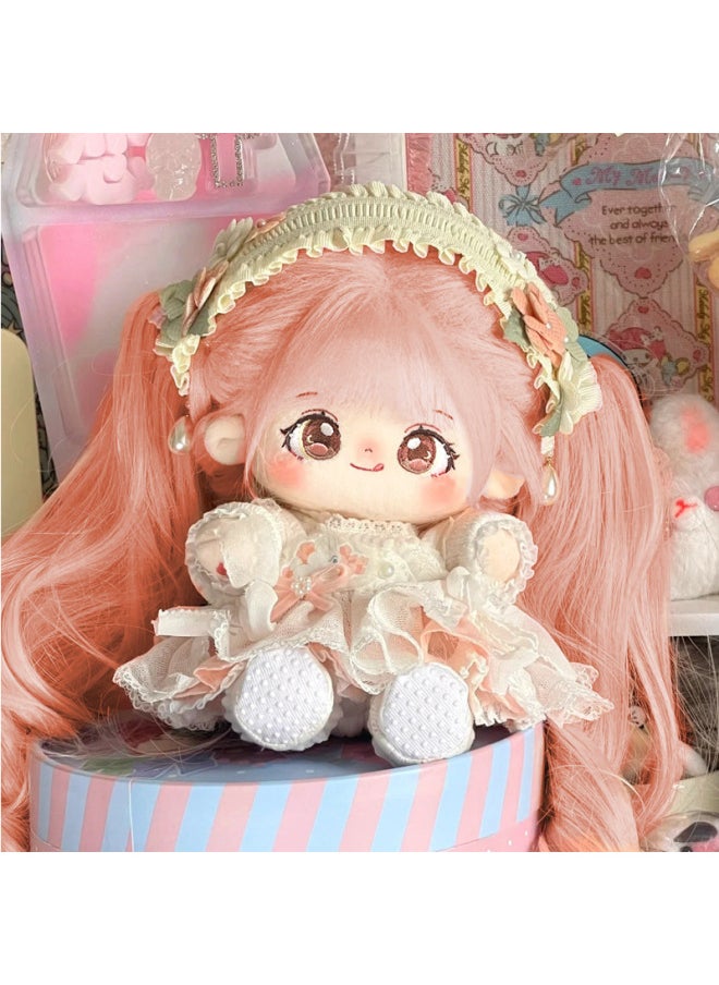Cotton Doll Genuine Female Doll Baby Clothes No Attribute 20cm Cm Doll Little Girl Plush Toy Wholesale-Specification:No Skeleton [1 Skirt + Shoes + Comb + Rubber Band + 4 Hairpins]-Colour:Mi Tao (with Birth Certificate)  - Image 1