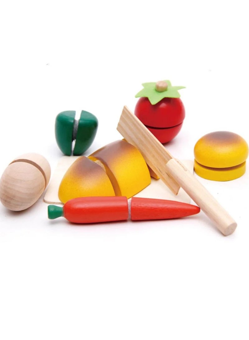 الصفوة لعبه الأطفال , لعبه W19-3 علبة تقطيع خضار خشب من الصفوة تويز - Image 2