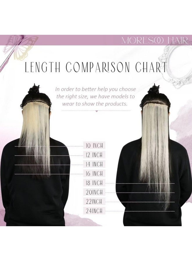 Moresoo Highlight Tape In Hair Extensions Blonde Tape In Extensions Human Hair For Short Hair Light Brown Highlighted With Blonde Hair Extensions Tape In Real Human Hair 12 Inch P9A60 20Pcs 30G - Image 4