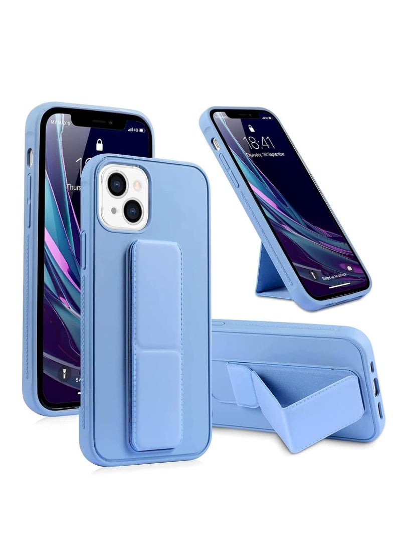 iPhone 15 Case, Finger Grip Car Magnetic Case Compatible with iPhone 15, Silicone Vertical and Horizontal Multi Stand Phone Holder Car Mount Hand Grip Cover - Image 1