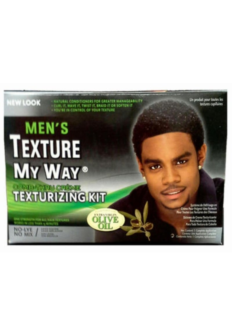 Texture My Way Men's Organic Comb Thru Creme Texturizing Kit  - Image 1
