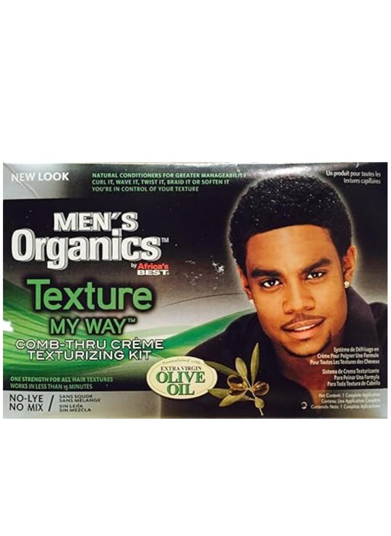 Texture My Way Men's Organic Comb Thru Creme Texturizing Kit  - Image 2