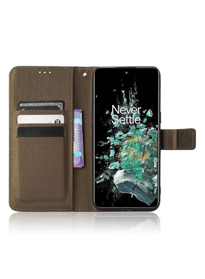 اس-توب جراب لهاتف OnePlus 10T 5G / Ace Pro 5G جراب هاتف جلدي بنسيج ماسي - Image 3