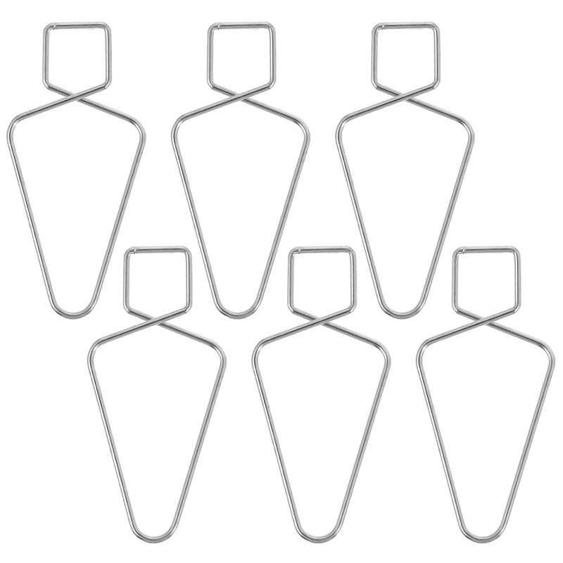 100 Pcs Steel Figure 8 Drop Ceiling Hooks Clips For Suspended Tile Hanging Organization - Image 2
