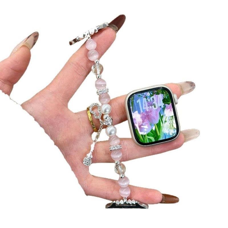17-18cm Resin Bracelet Strap Smartwatch Band Compatible with Apple Watch with Adjustable Fit Replacement Strap for Daily Wear - Image 5