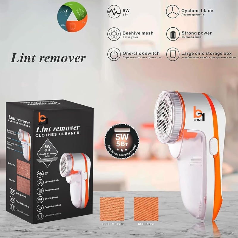 Brzone BRZONE Lint Remover for Woolen Clothes Electric Best Lint Shaver for Clothes Woolen Sweaters Clothes Shirts Jackets Burr Remover Pill Remover from Carpets Curtains - Image 2