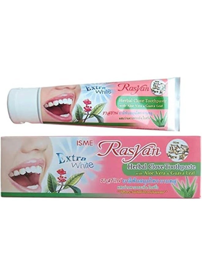 Rasyan ISME RASYAN Herbal Clove Toothpaste with Aloe Vera & Guava Leaf (100g) | For Strong Gums & Fresh Breath | Ayurvedic Toothpaste - Image 1