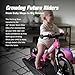 Strider 12 Sport Bike Pink Rocking Base Helps Teach Baby How to Ride a Balance Bicycle for Kids 6 Months to 4 Years Easy Assembly Adjustments - Image 4