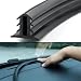 yorpyep Door Weather Stripping Dashboard Shockproof and Soundproof Rubber Trim Strip UShaped Flexible Cuttable Fit Tightly Dust Cover for Most Cars Trucks Portable Repair Accessories Black - Image 2