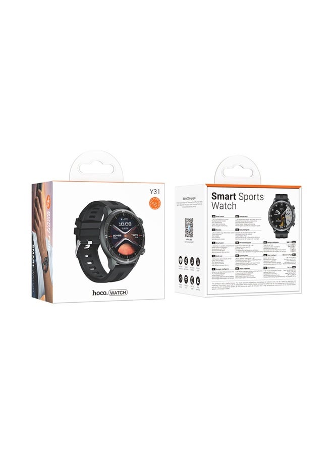 Hoco Y31 Smart Watch – Stylish, Waterproof, Multi-Language Smart Companion - Image 3