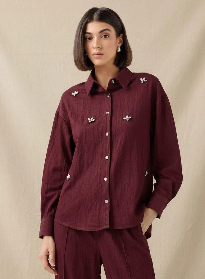 سبلاش فيڤ Embellished Shirt with Long Sleeves
