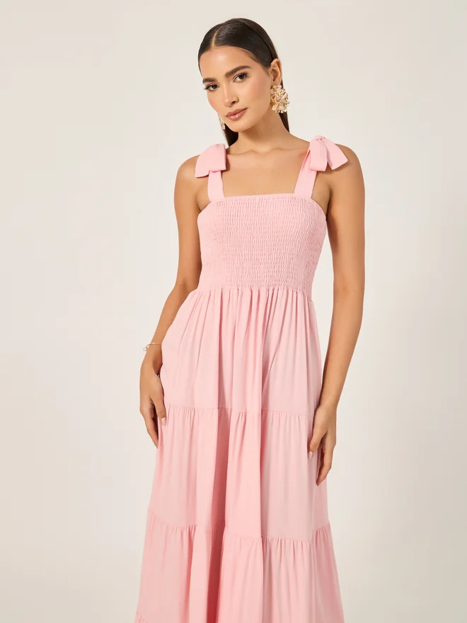 Styli Tiered Maxi Dress