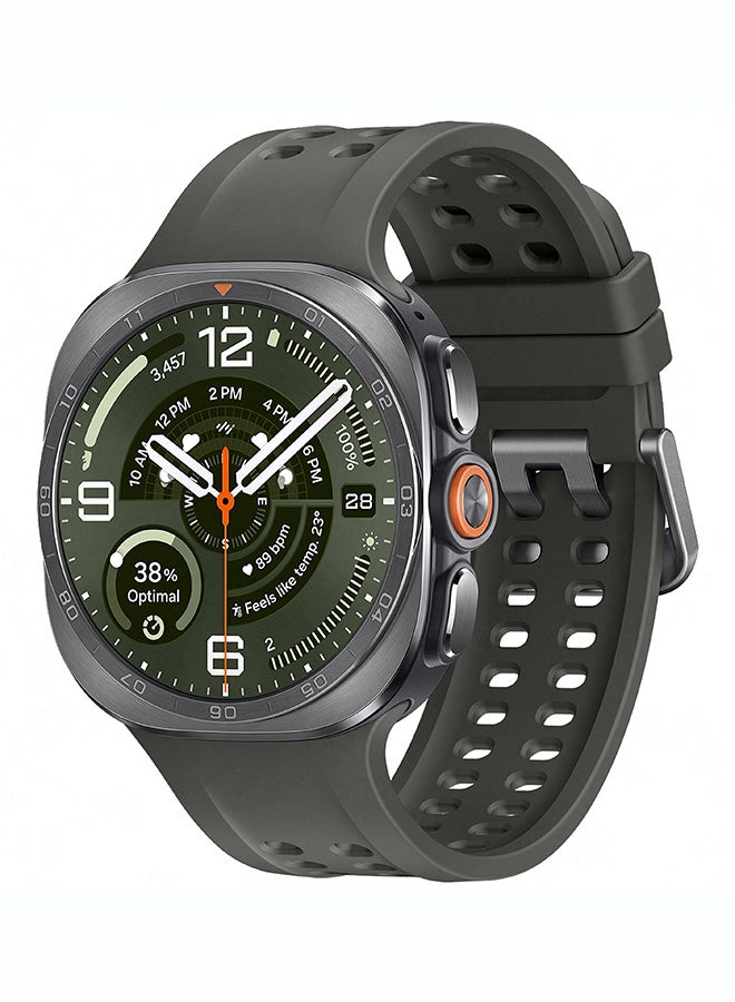 سامسونج Galaxy Watch Ultra 2, 47mm LTE Smartwatch, (KSA Version), Bluetooth, Rugged Luxury design, 800 mAh Battery, Fast Charging, Trail Run, Energy Score, Sleep Coaching, Raise to Talk Titanium Silver - Image 1