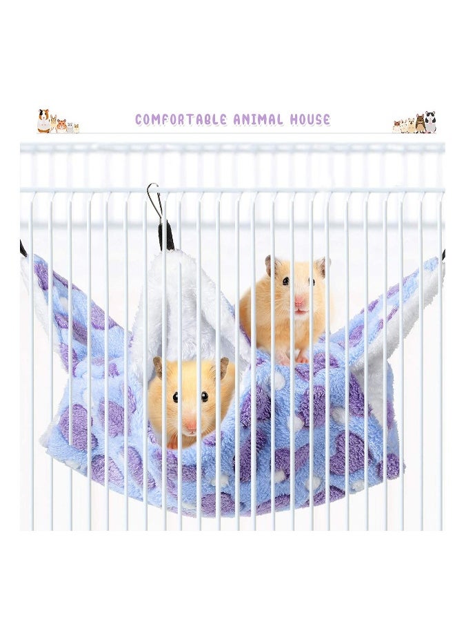 Generic - 2 Pieces Small Pet Cage Hammock Hanging Tunnel for Small Animals Hanging Bed Cage G uinea Hammock Cage Accessories for Ferret Rat Chincilla Hammock Sleeper Cage Accessories Set - Image 1