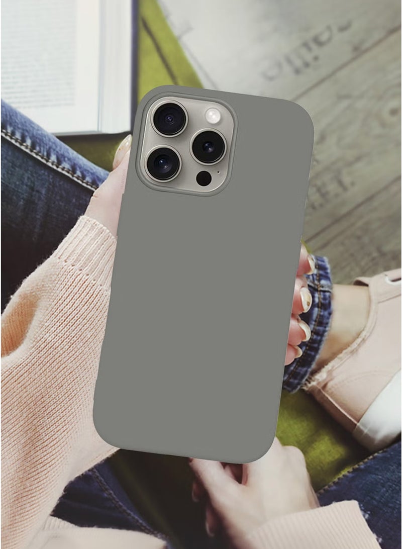 (لـ iPhone 16 Pro) غلاف، غلاف سيليكون رفيع، مغطى بالكامل مضاد للخدش ومقاوم للصدمات - Image 4