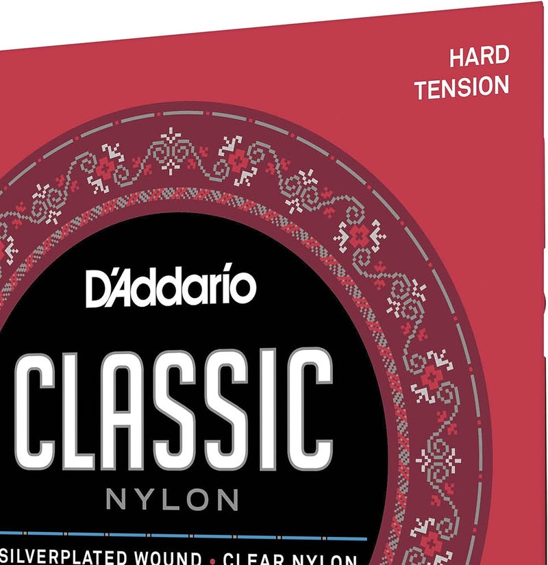 D'Addario Classic Nylon Guitar Strings - EJ27H - Hard Tension - Silver Plated Wound - Image 4