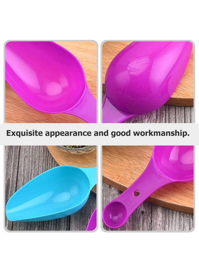 Cabilock - 1;4 Cup Scoop 1;4 Cup Scoop Coffee Measuring Cup 4Pcs Flour Scoops Baking Measuring For Sugar Tea Leaves Measuring Mixed Color 1;4 Cup Measuring Cup 1;4 Cup Measuring Cup - Image 1