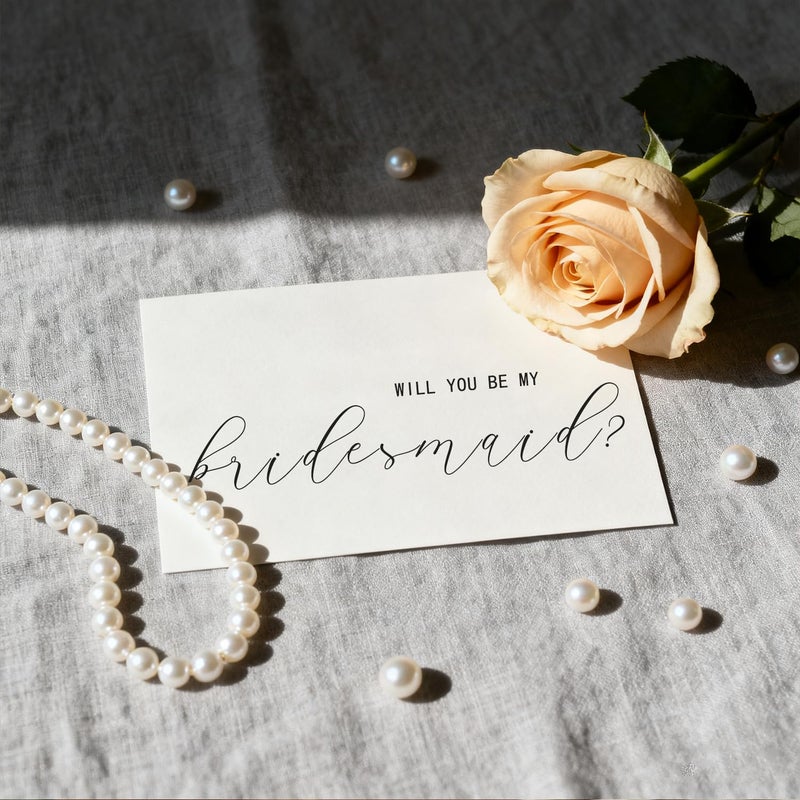 CDXHOME 14 PACK Bridesmaid Proposal Card Set |8 Will You Be My Bridesmaid | 2 Maid of Honor | 2 Flower Girl | 2 Matron of Honor Card | With Matching Envelope | 5.9x3.9 In - Image 5