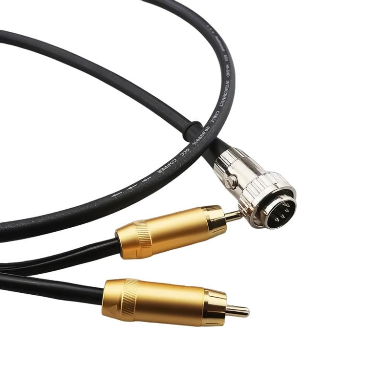 5 Pin DIN to 2 Male RCA Adapter Cable for Enhanced Stereo Audio Connection - Image 4