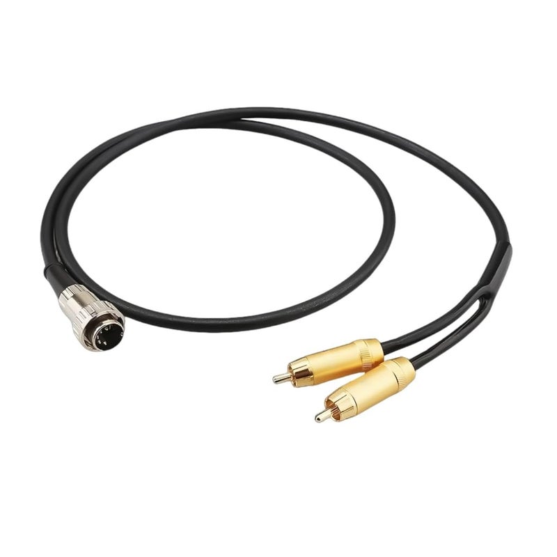 5 Pin DIN to 2 Male RCA Adapter Cable for Enhanced Stereo Audio Connection - Image 5
