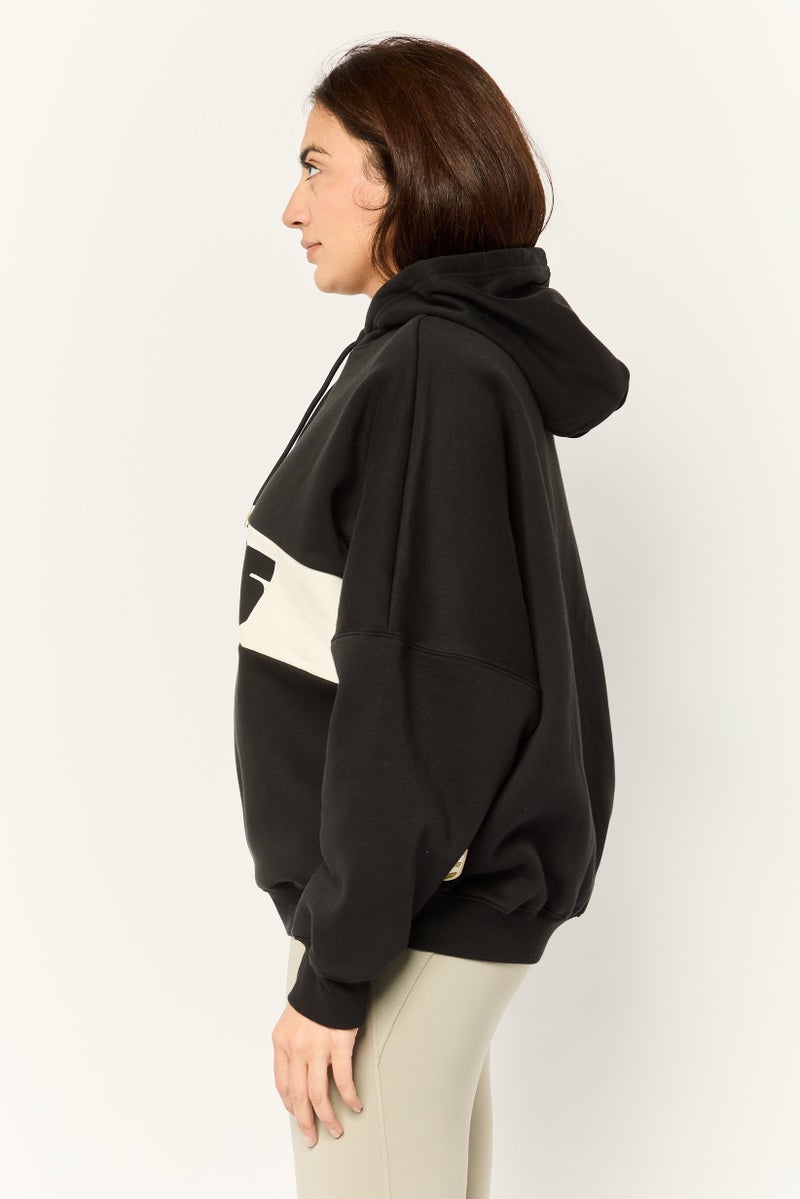 adidas Originals Women Sportswear Fit Long Sleeves Outdoor Sweatshirt, Black  - Image 3