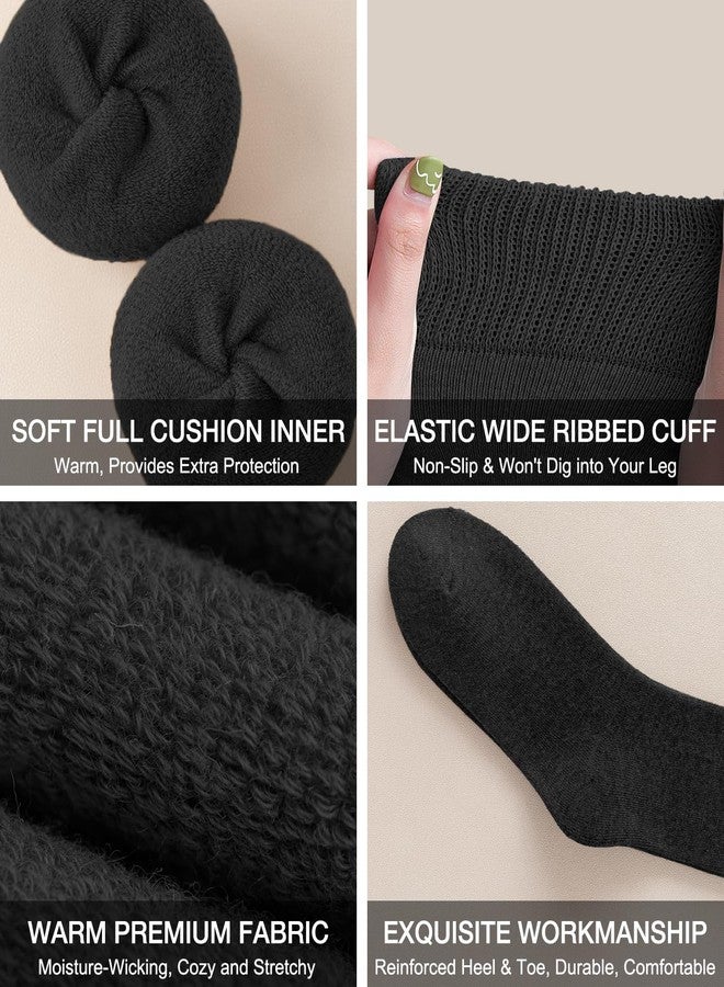 BLONGW Warm Socks for Women (Knee High) Thermal Boot Socks for Winter, Running, Hiking, Gifts, Thick Socks for Cold Weather - Image 3