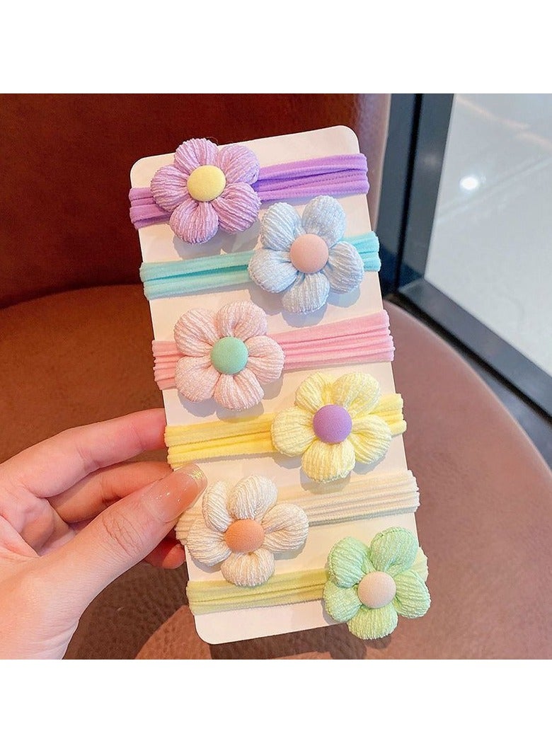 Goolsky Chic Candy-Colored Hair Ties for Girls - Gentle on Hair, High Elasticity with Bow & Flower Accents, Perfect for All Seasons - Image 4