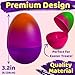 stargo 32 Pack Plastic Easter Eggs Empty 32 Large Plastic Eggs Fillable For Easter Egg Hunt easter egg basket Party Favor Surprise Egg Set of Bright Multicolored Ombr Eggs - Image 4