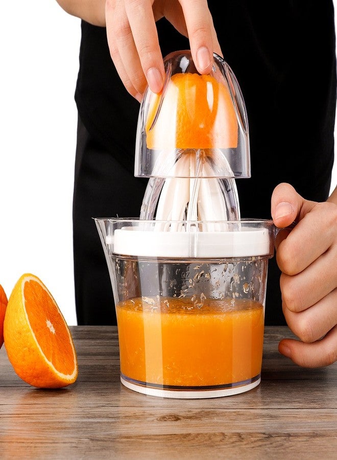 Sunhanny Citrus Juicer, Sunhanny Orange Lemon Manual Hand Squeezer, Anti-Slip Lid Rotation Reamer Lime Press, 17-Ounce Capacity, Clear - Image 3