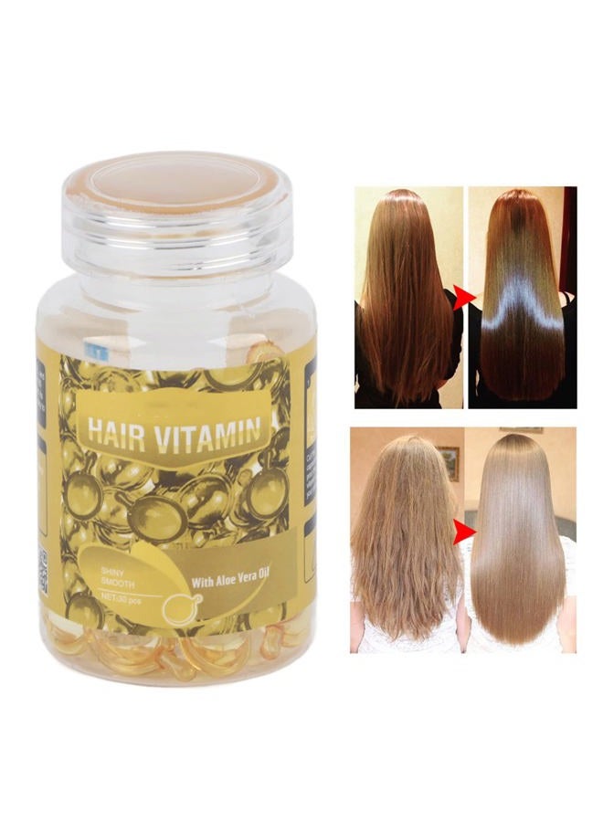 ANGGREK Hair Care Vitamin Capsules, Professional Anti-Frizz Hydrating Essential Oil for Hair Breakage Repair for Repair and Care (Yellow) - Image 5