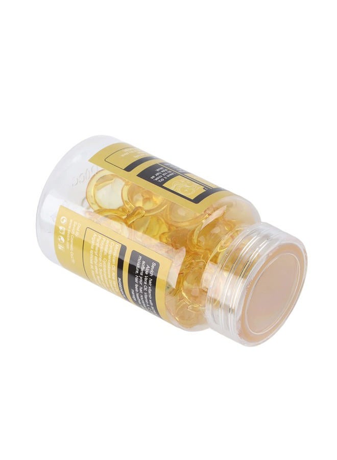 ANGGREK Hair Care Vitamin Capsules, Professional Anti-Frizz Hydrating Essential Oil for Hair Breakage Repair for Repair and Care (Yellow) - Image 3