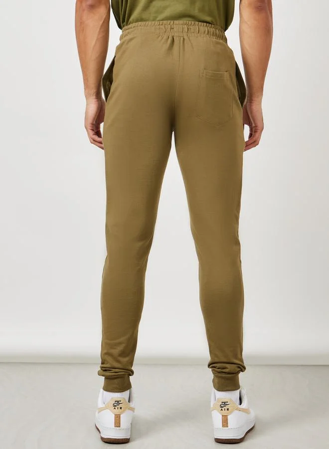 ستايلي Eco-Earth Slim Fit Terry Jogger with Welt Pockets
