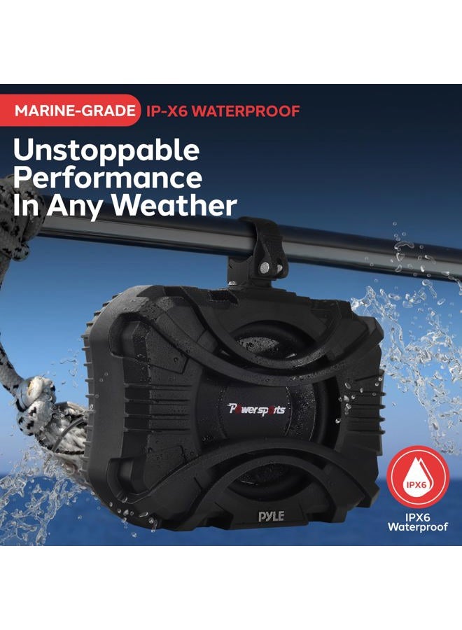 Pyle 10 Inch Subwoofer System - 400 Watts Passive Subwoofer for Marine & Powersports, Quick-Mount, Water Resistant Vehicle System, Weatherproof Housing, Designed for UTVs & Boats - Image 3