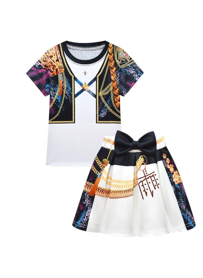 general KPop Demon Hunters girls short-sleeved pleated skirt as a gift for family and friends - Image 1