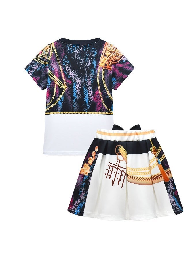 general KPop Demon Hunters girls short-sleeved pleated skirt as a gift for family and friends - Image 2