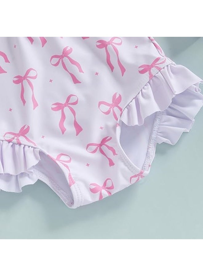 Toddler Girls' Sun Protection Swimsuit Set, with Hat - Image 5