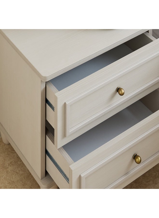 Home Box Bergenz 2-Drawer Nightstand in Light Beige - Image 3