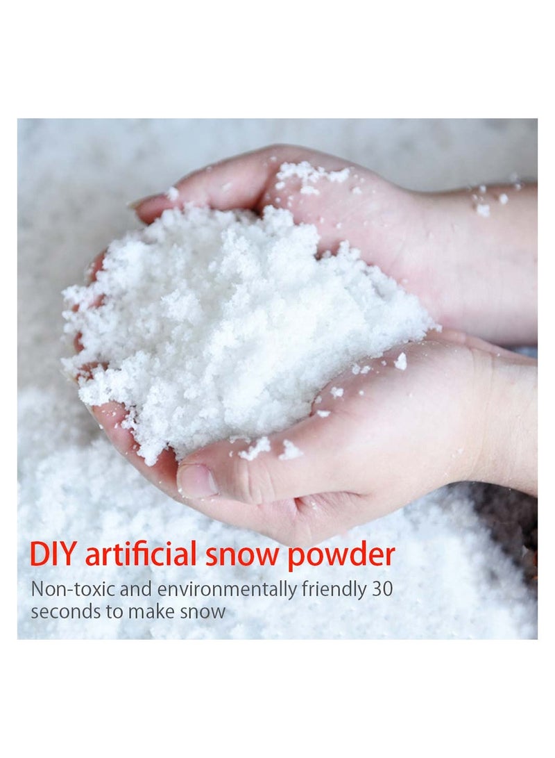 Barakah Instant Fluffy Instant Snow Realistic Looking Fake Snow Artificial Snow Powder Christmas Decoration Man-Made Magic Artificial Snow Cans Christmas Decoration DIY Gift - Image 4