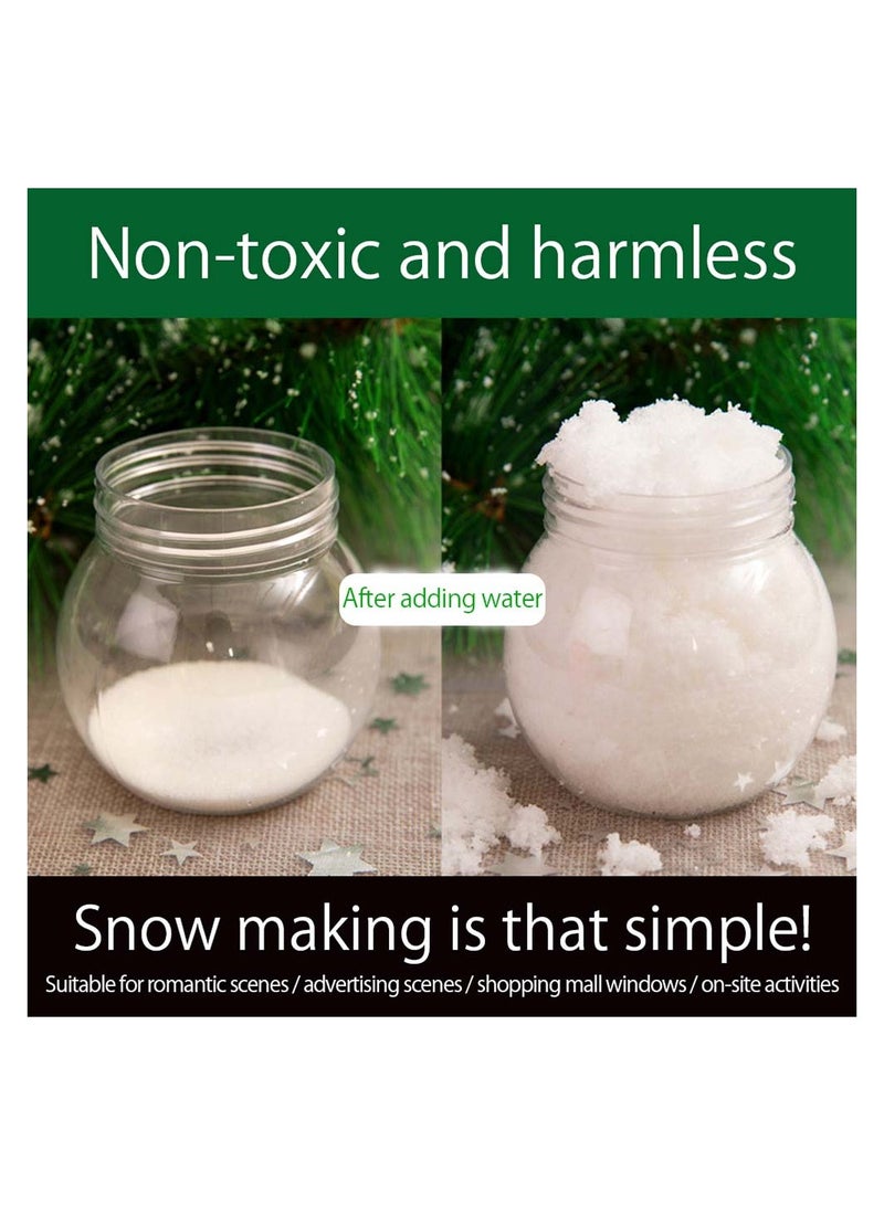 Barakah Instant Fluffy Instant Snow Realistic Looking Fake Snow Artificial Snow Powder Christmas Decoration Man-Made Magic Artificial Snow Cans Christmas Decoration DIY Gift - Image 2