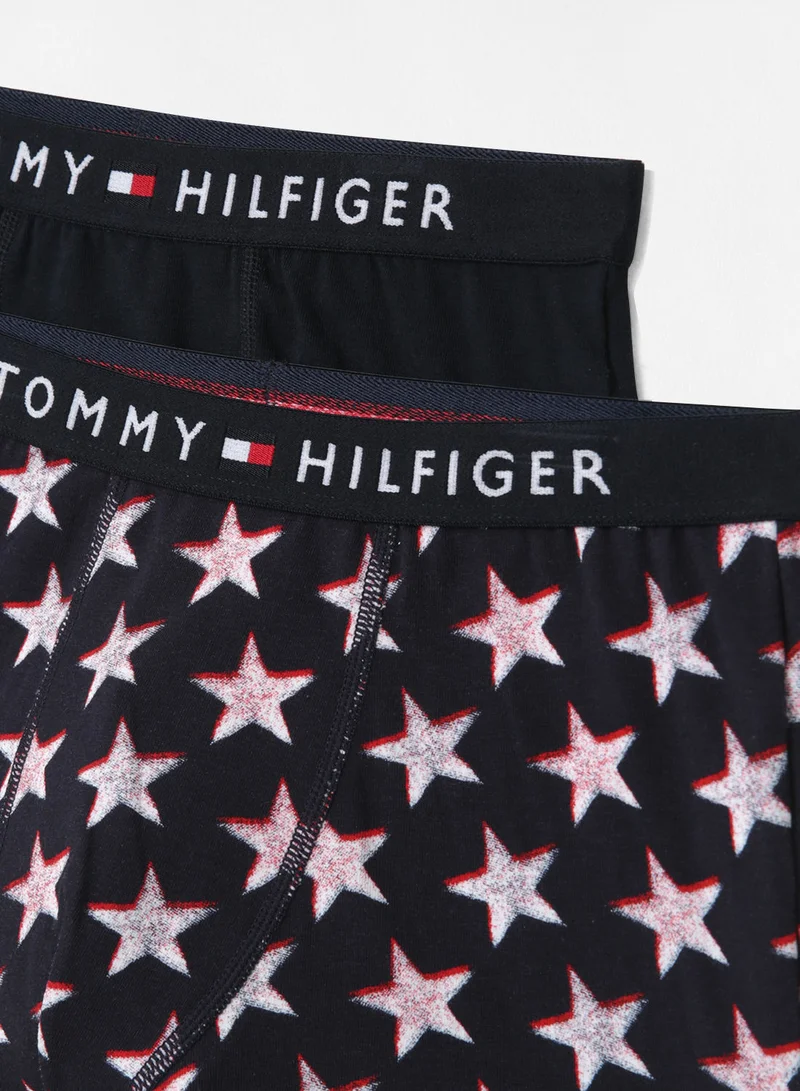 TOMMY HILFIGER Logo Band Trunks (Pack of 2)