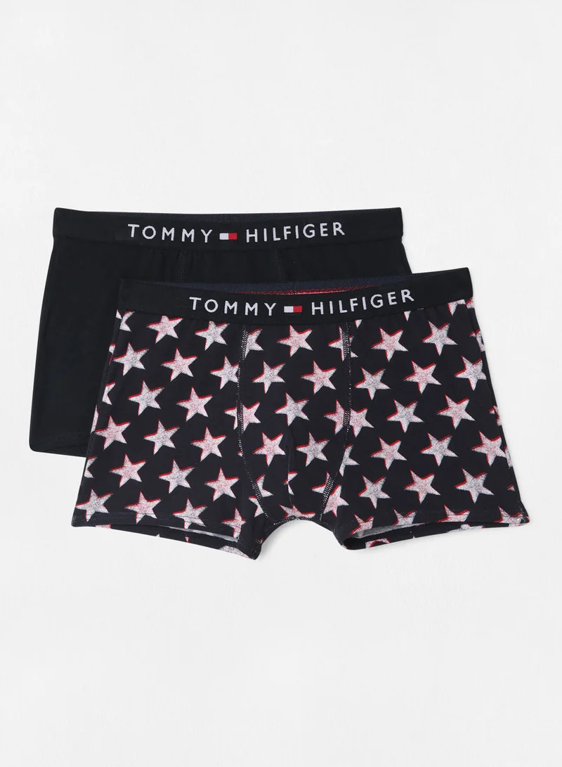 TOMMY HILFIGER Logo Band Trunks (Pack of 2)