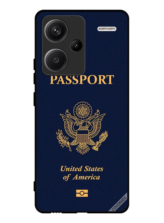 Covernex Protective Case Cover For Xiaomi Redmi Note 13 Pro Plus Usa Passport Pattern - Image 1