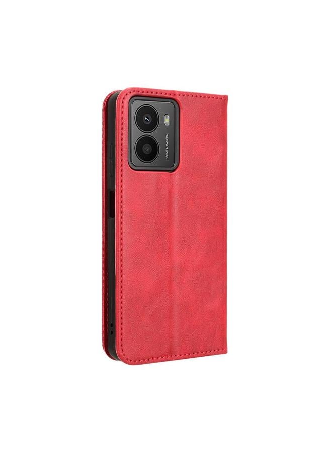 The Bros Phone Case For HMD Fusion 5G Magnetic Buckle Retro Texture Leather Phone Phone Case - Image 3