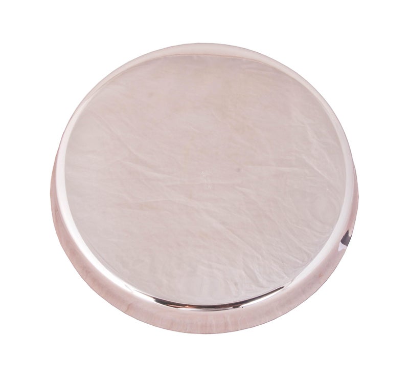 SHIV SHAKTI ARTS Steel Thali with Premium Finish Heavy Gauge Plate for Serving (Pack of 1, 28.5 cm) - Image 4