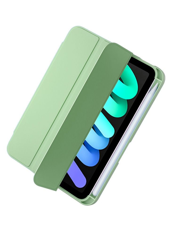 BORTONY iPad Mini 6 Cover with Pencil Holder Silicone Smart Folding Case Compatible with Apple iPad Mini 6 2021 8.3 Inch - Image 4