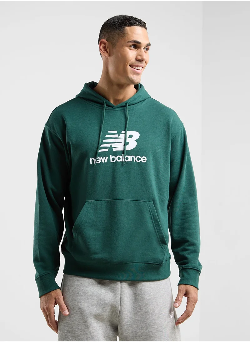 New Balance Essential French Terry Logo Hoodie