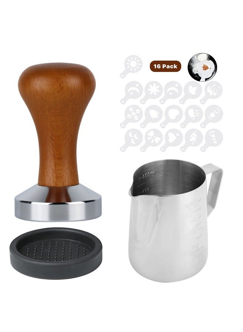 Stainless steel coffee press hammer latte art cup mold set combination  - Image 1