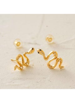 Mevecco Women Huggie Hoop Earrings Gold Ear Stud Cuff 14K Gold Filled Small Boho Beach Simple Delicate Handmade Hypoallergenic Jewelry Gift  - Image 5