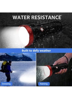 Toby's Toby's Rechargeable LED Flashlight - 2500 Meters Long Range - SST40 LED 2000 Lumen Bright Powerful Torch Light - High Strength Aluminium Alloy - Long Lasting Battery Life  - Image 4